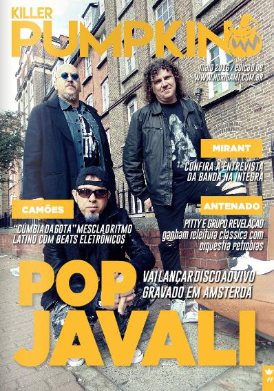 Pop Javali  na capa da nova edição da revista Killer Pumpkin