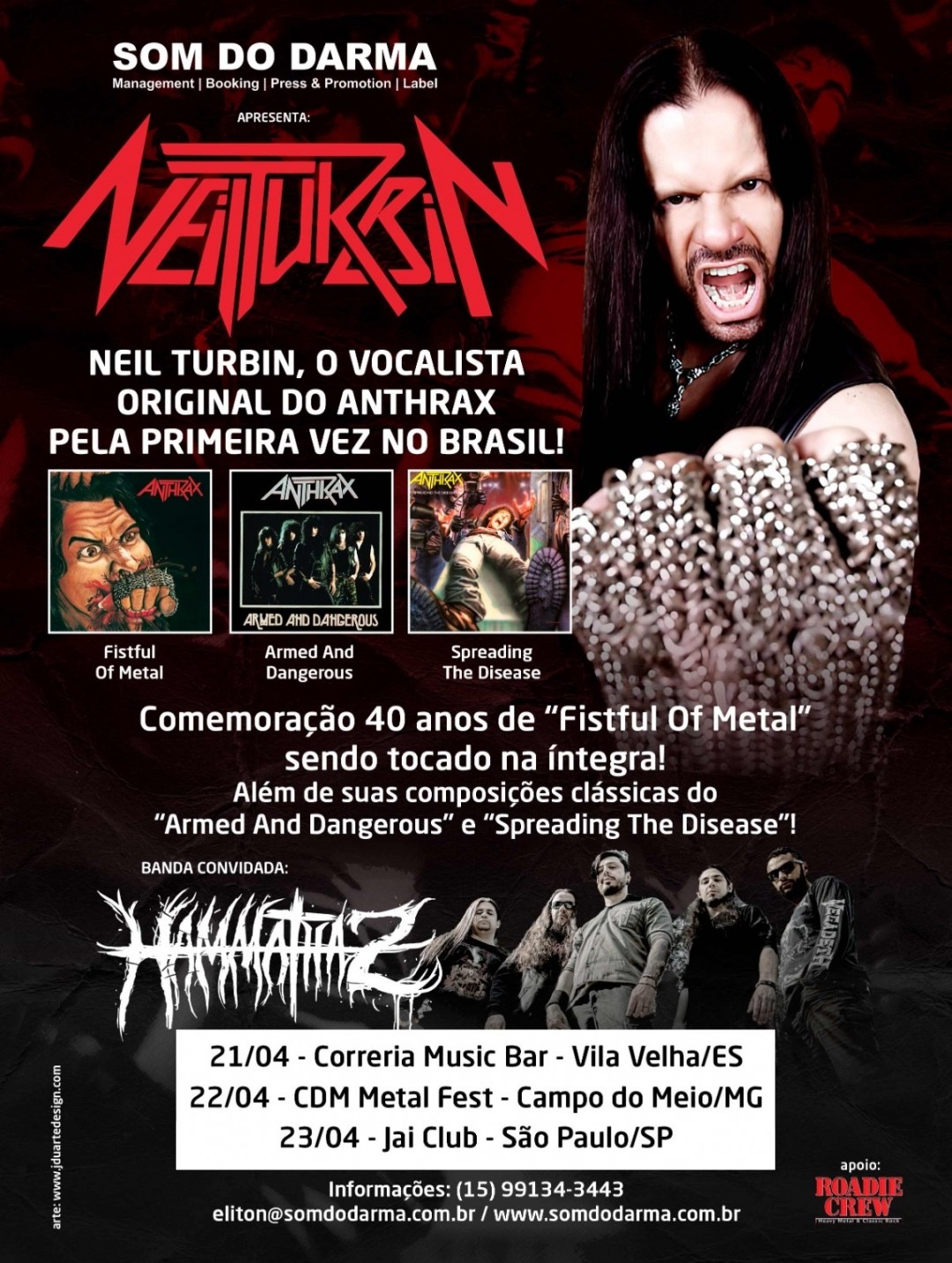 Cartaz Neil Turbin - Datas OK