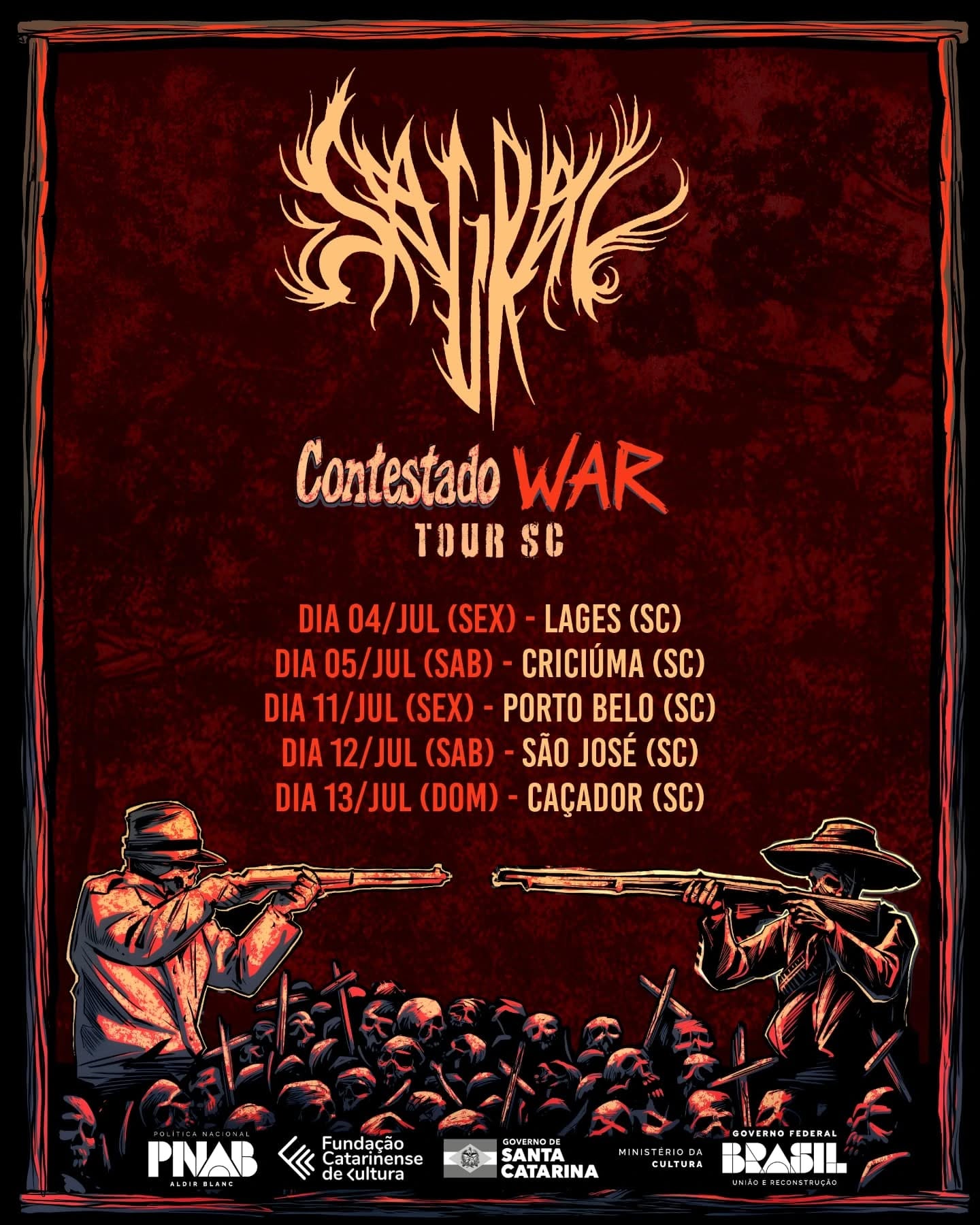 Sagrav - Contestado War - Tour SC_2025
