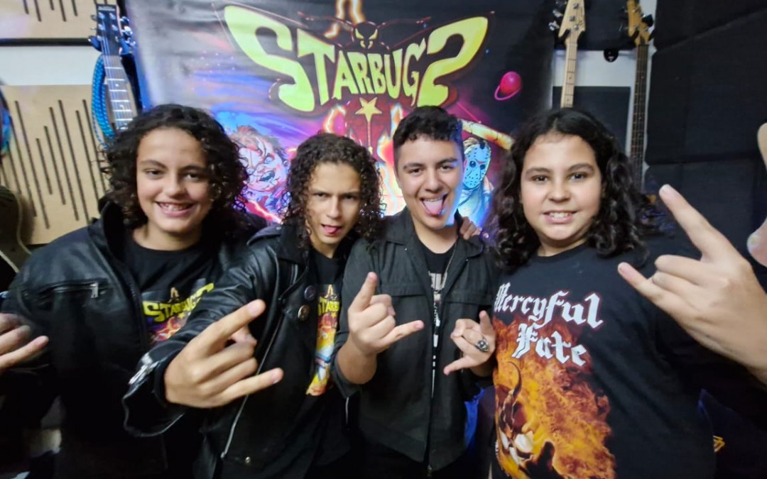 Starbugs, banda de rock/metal formada por adolescentes, lança novo videoclipe e faz show na Conecta+ em São Paulo neste final de semana